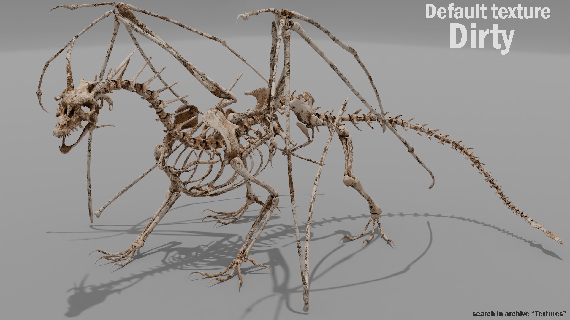 3D bone dragon https://p.turbosquid.com/ts-thumb/Hn/0ZQ03F/iK4i9WYx/dirty/png/1572373821/1920x1080/fit_q87/432b9ea981ee8c79c65c30d52e5552a2be75ef40/dirty.jpg