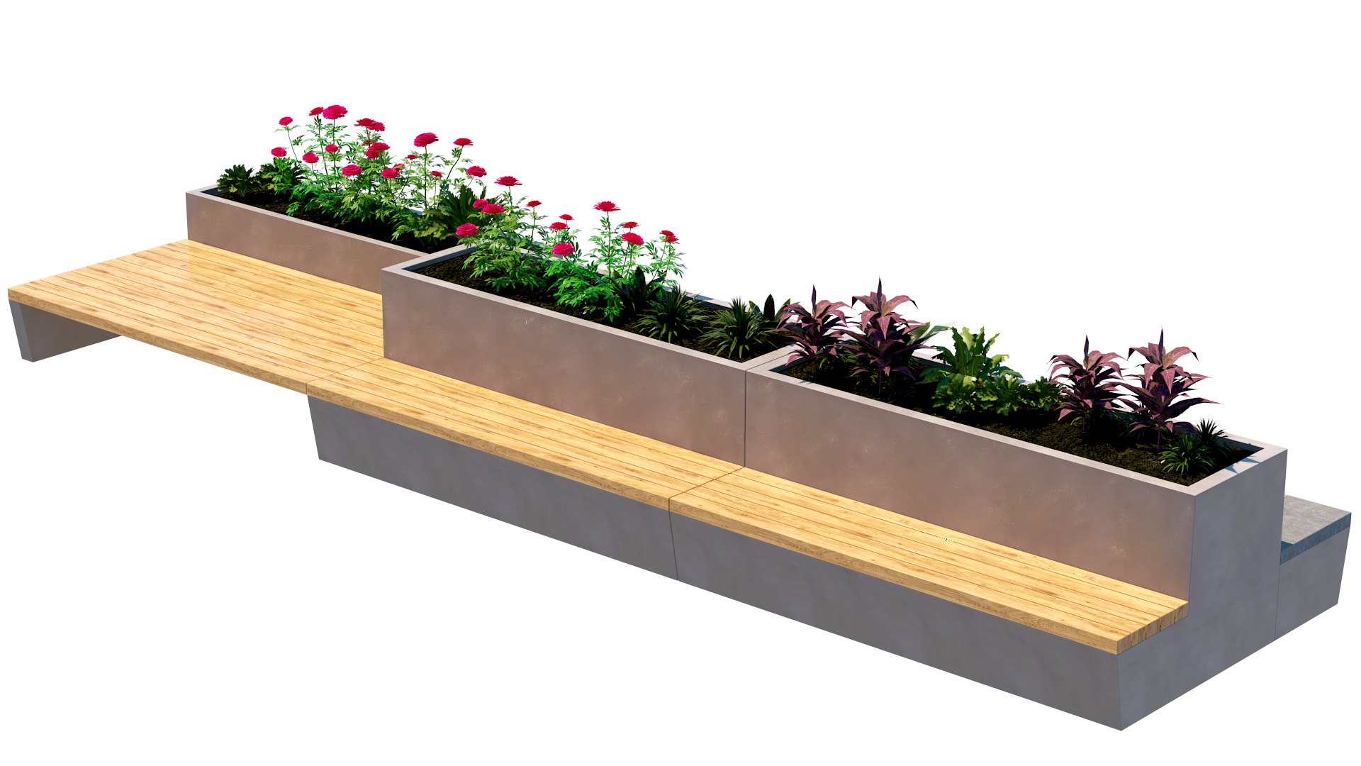 3D Urban Concrete Planter Bench https://p.turbosquid.com/ts-thumb/Hn/2YUDbW/Hr/render3/jpg/1771344359/1920x1080/fit_q87/5fb41b7900ac85e21146ae34b736c631bc3dea4b/render3.jpg