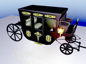 3D vip horse carriage