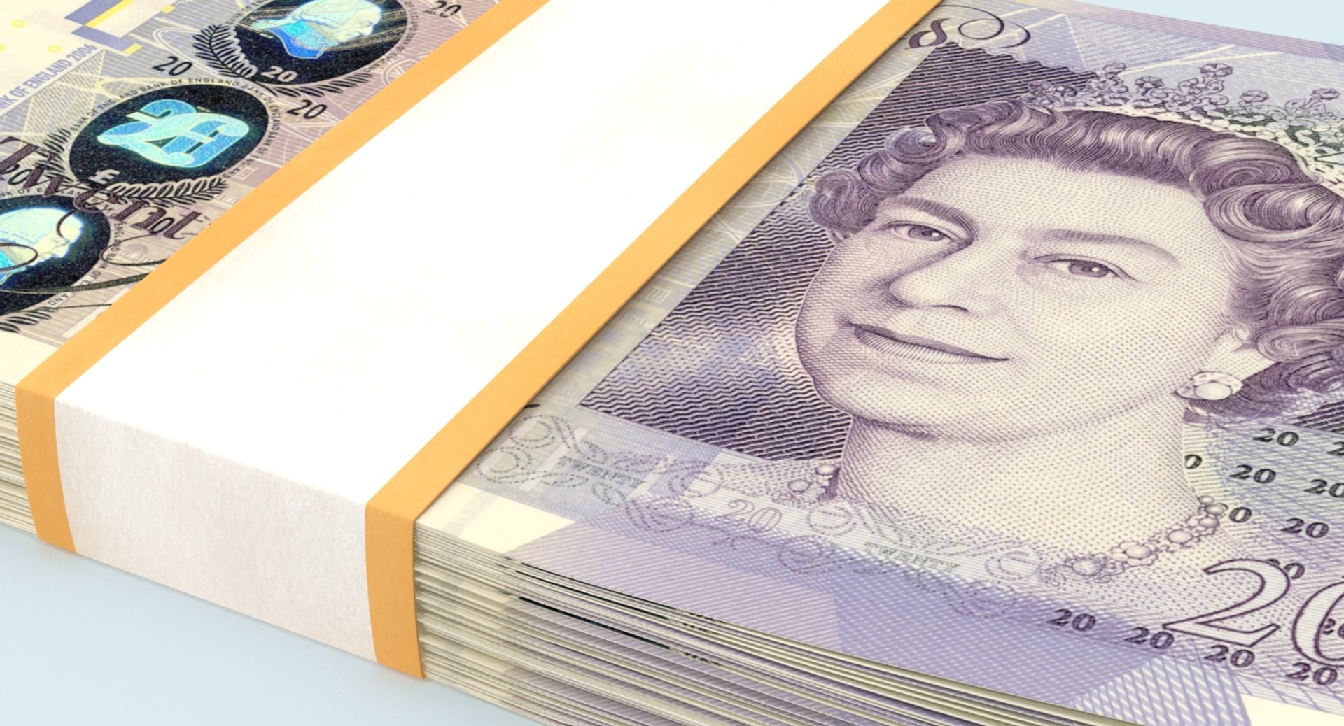 3D Model 20-pound-note---stack | 1145016 | TurboSquid