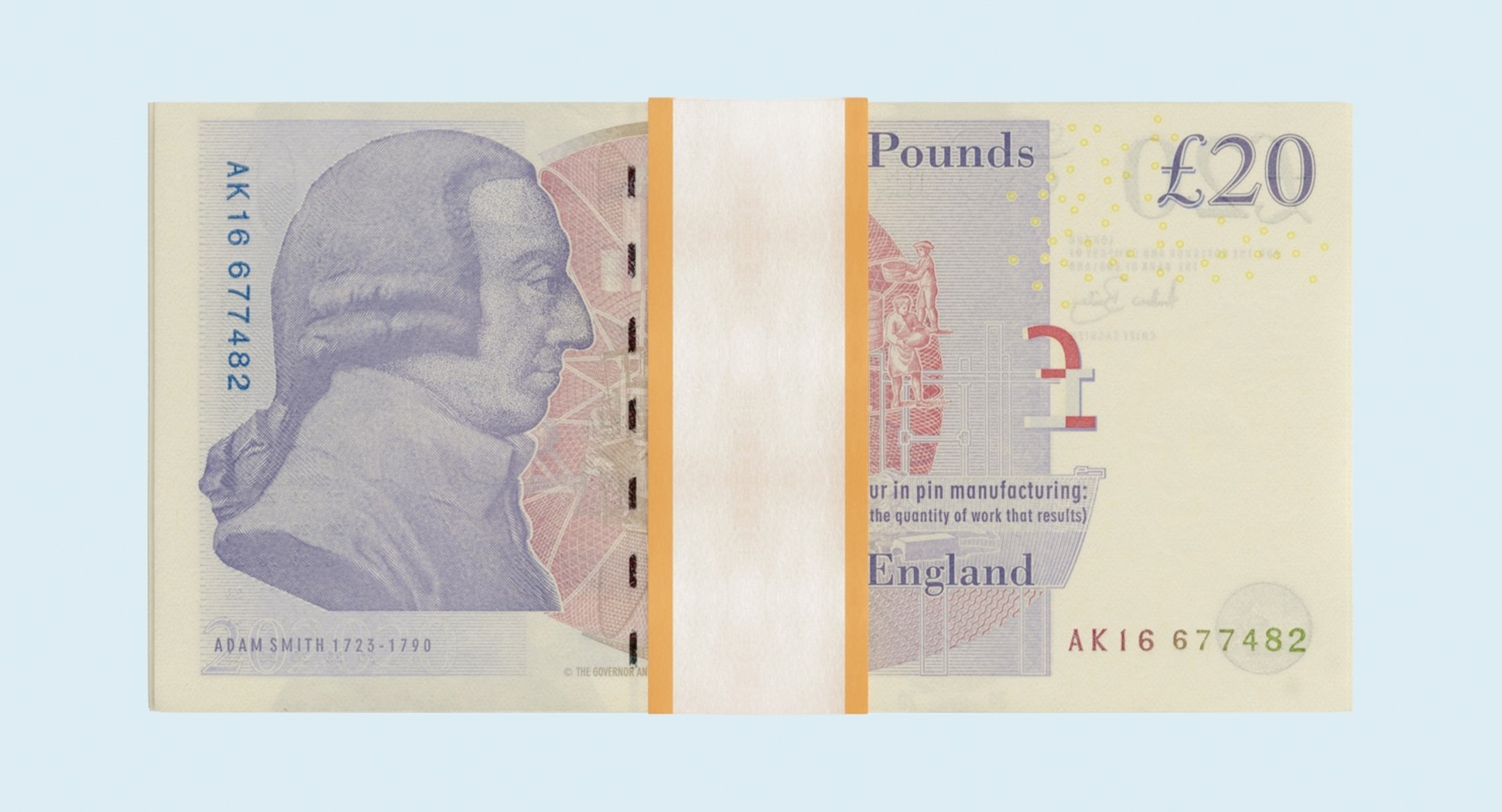 3D Model 20-pound-note---stack | 1145016 | TurboSquid