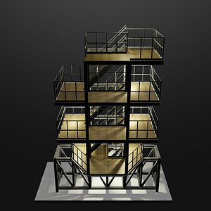Industrial building 006 3D model