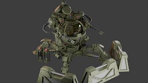 3D Manned turret with control cockpit