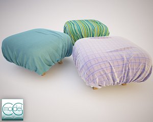 fabrics pouf 3ds