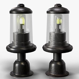 Beacon Light 04 - Cast Iron Bollard Lamp