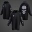 Women  Oversized Graphic Print Hoodie  Grunge Sweater Dress Gothic Sweatshirt Streetwear