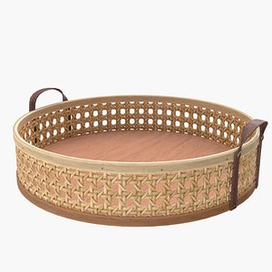 3D model woven round rattan