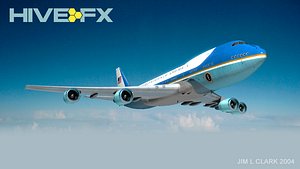 boeing 747 airforce af1 3d model