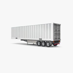 3D Semi Truck Trailer