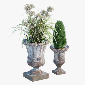 3D French Lotus Planter