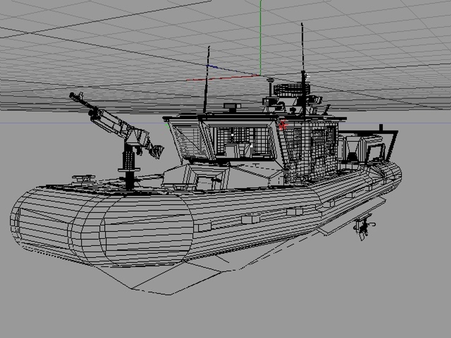3d Coast Guard Rb-hs Boat Model