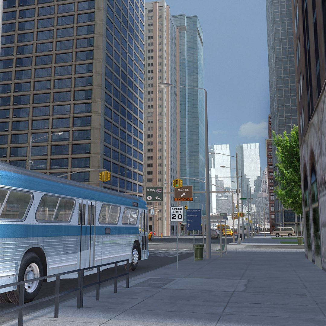 3d City Building V-ray