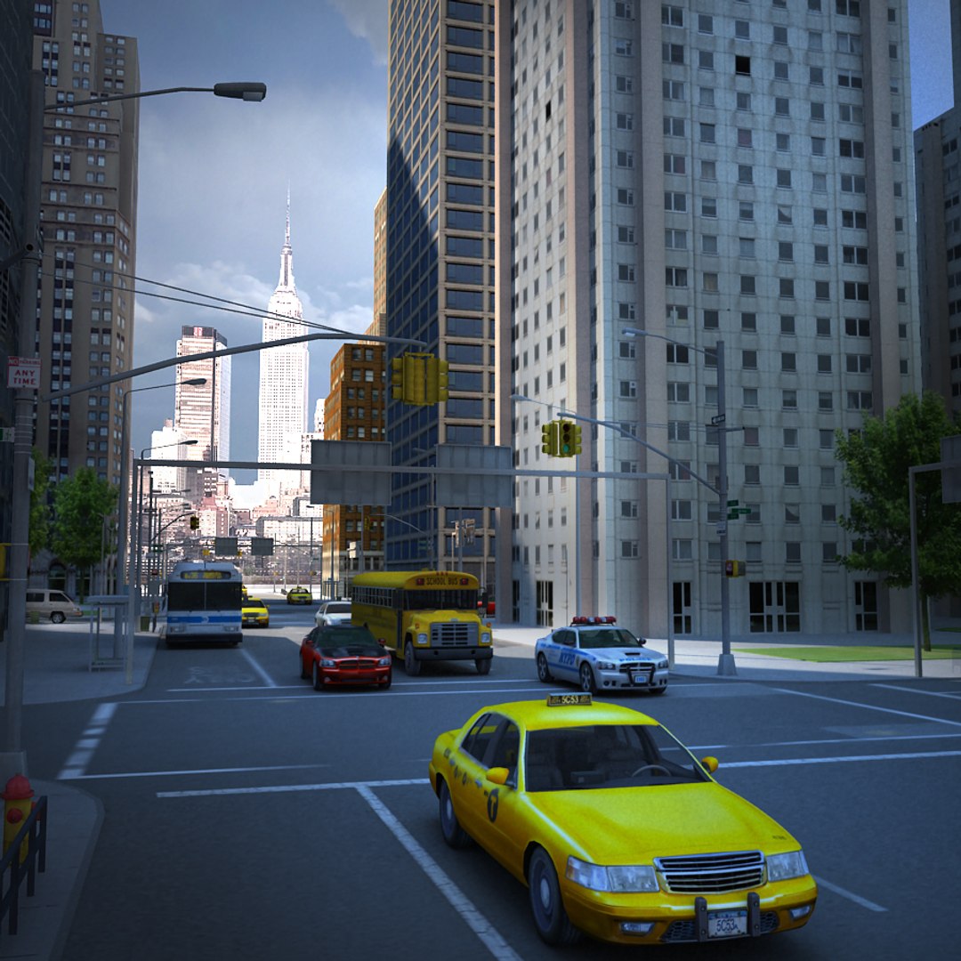 3d City Building V-ray