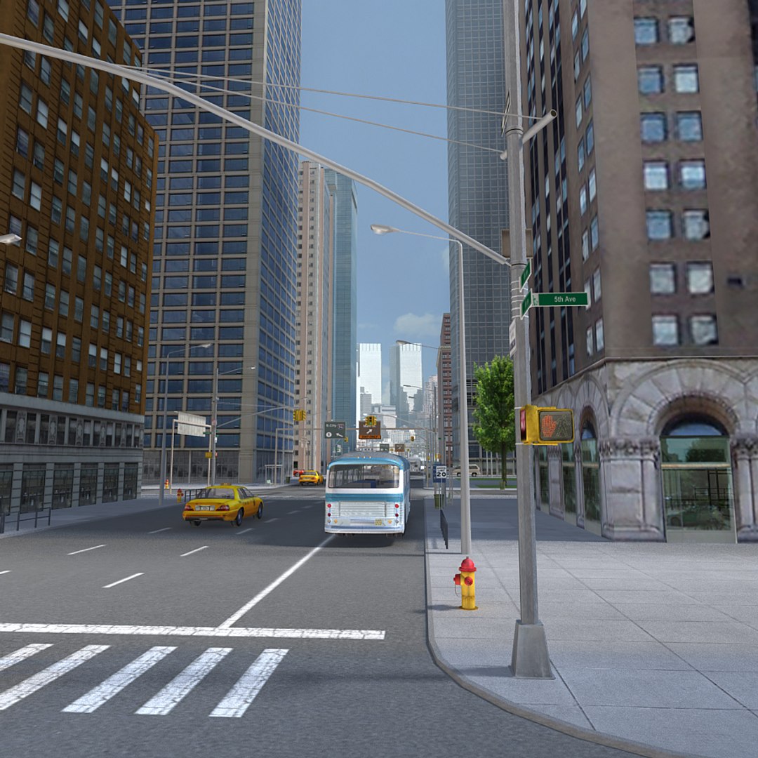 3d City Building V-ray