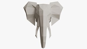 paper elephant head
