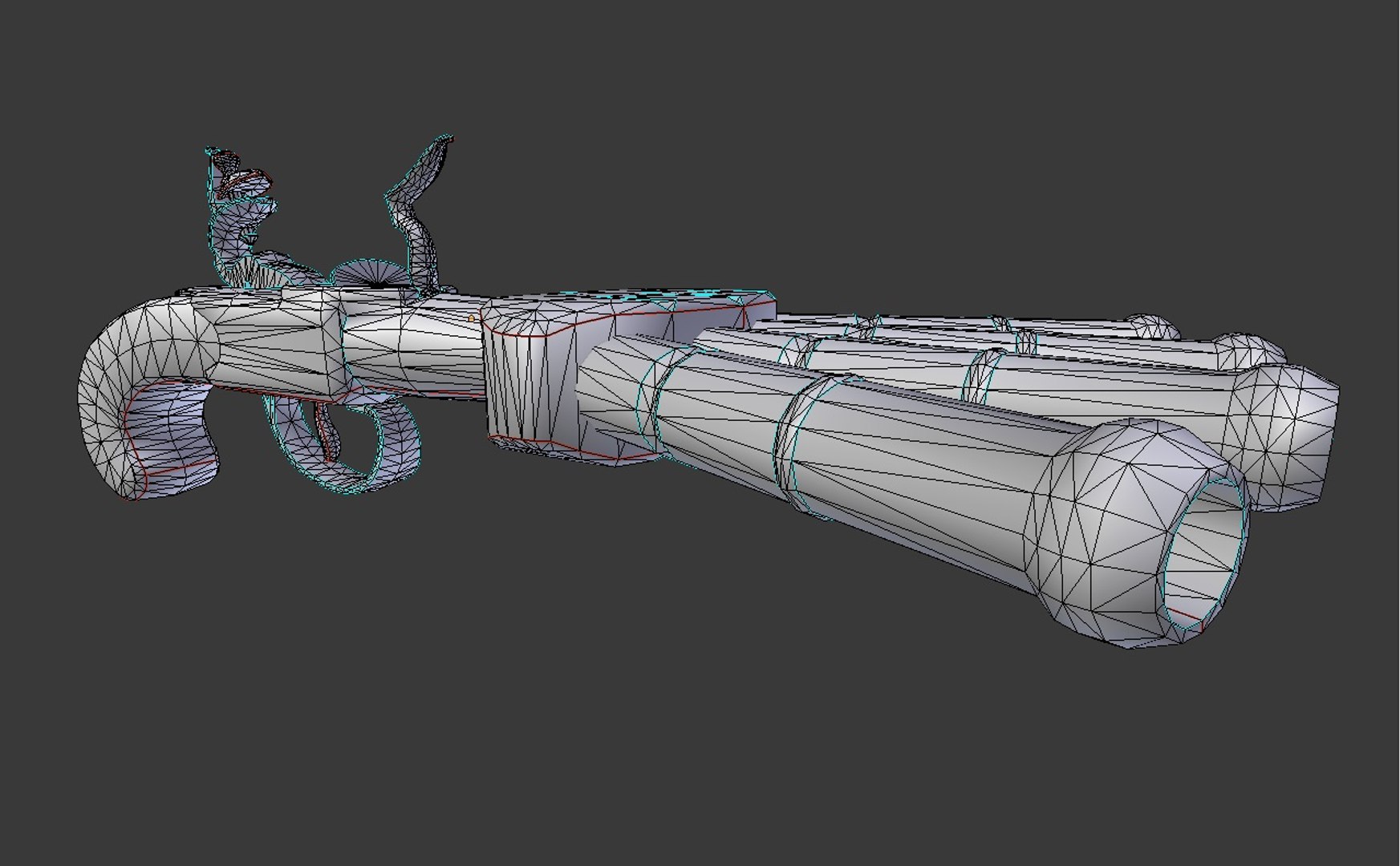 3D Pistol Flintlock Flint - TurboSquid 1297576