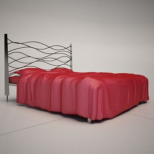 3d sinus metal bed cattelan model