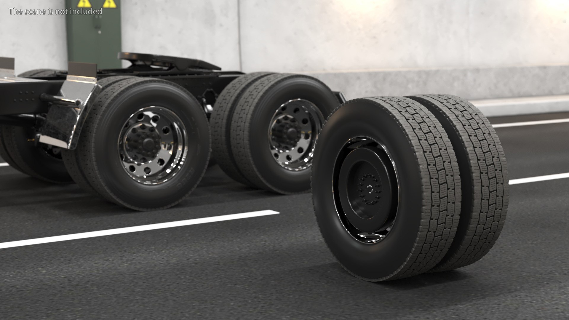 3D Model Wheel Rear Truck Rims - TurboSquid 2295942