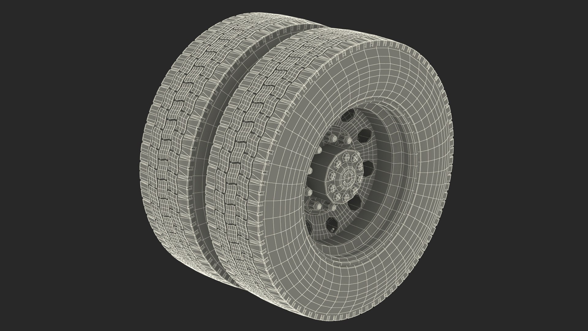3D Model Wheel Rear Truck Rims - TurboSquid 2295942