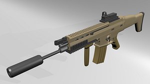 fabrique fn scar h 3d model