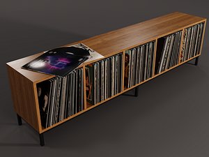 vinyl lp storage 3D model