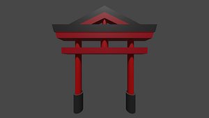3D model Torii Gate 2