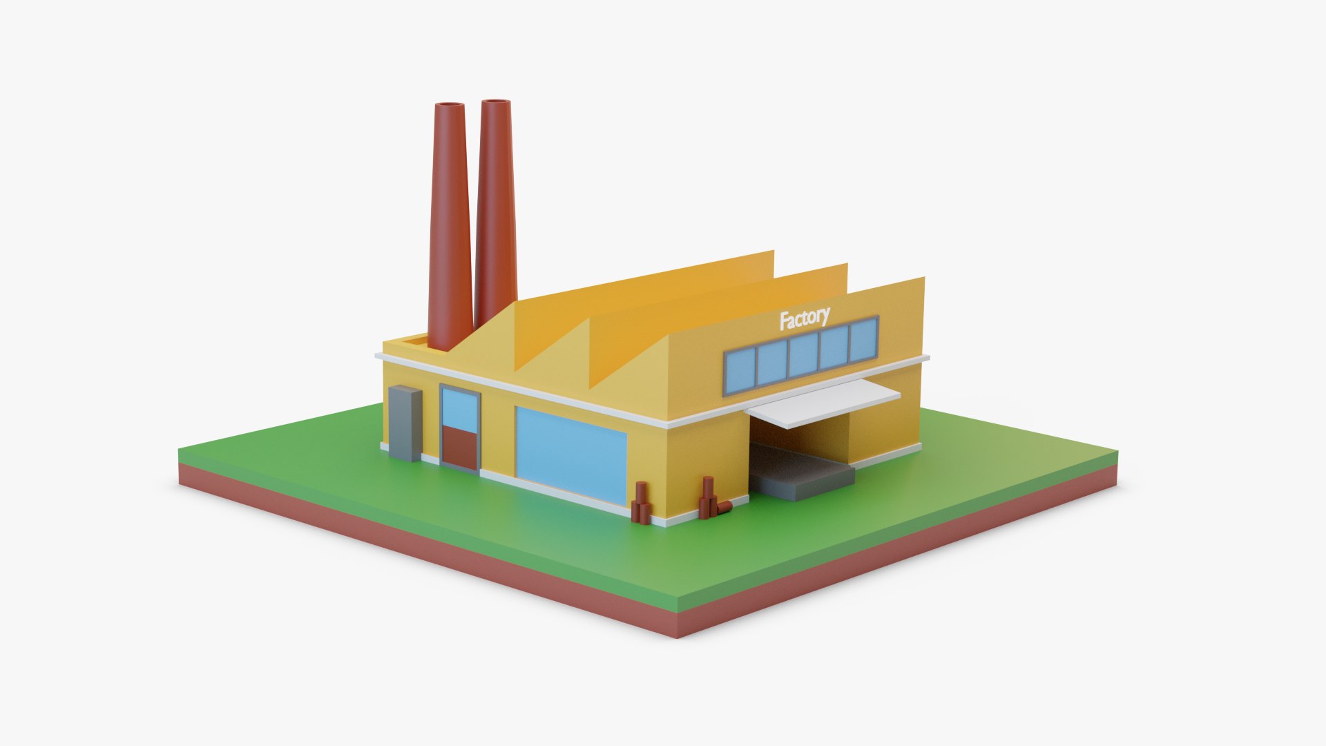 3D Factory Model - TurboSquid 2070017