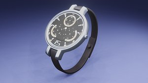 3D Men Smart Watch model