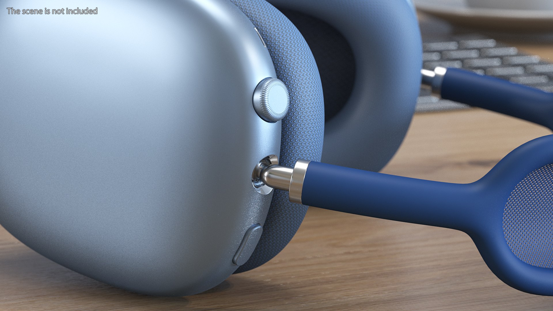 Airpods Headphones Sky Blue 3D Model - TurboSquid 1706705