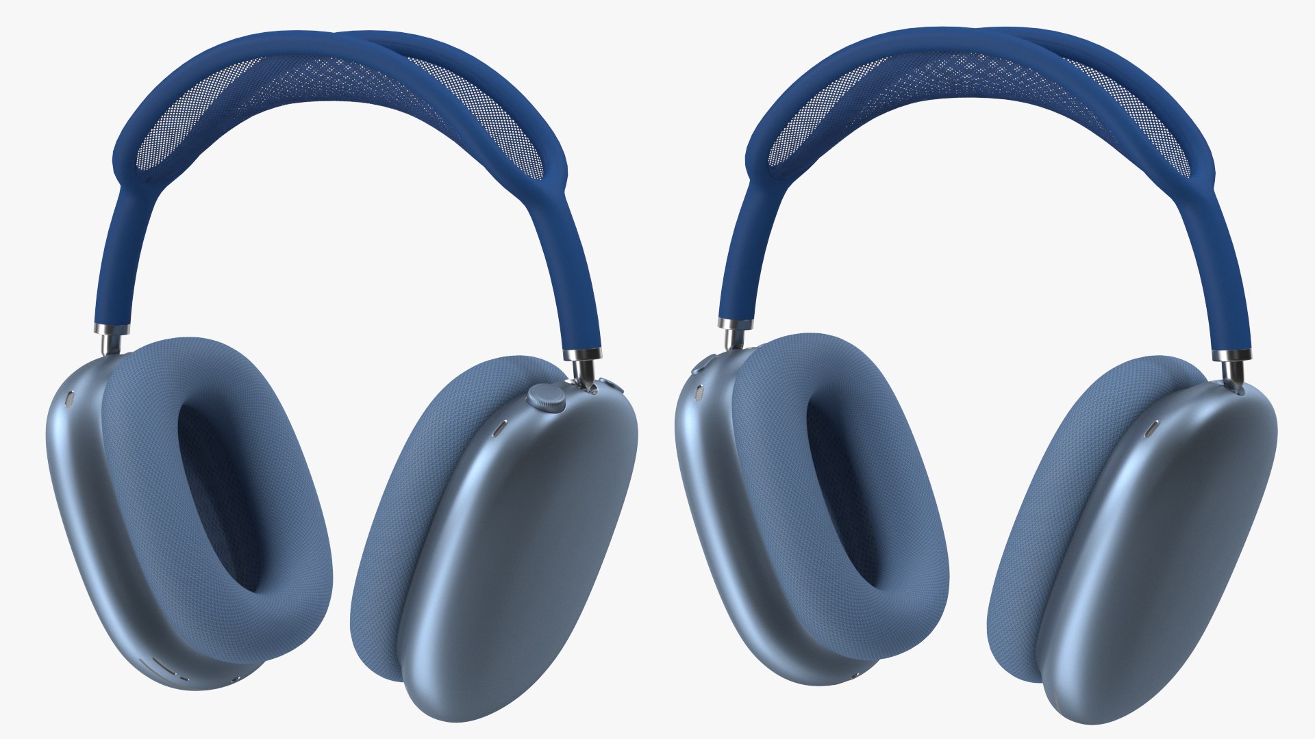AirPods Max Headphones Sky Blue 3D model preview