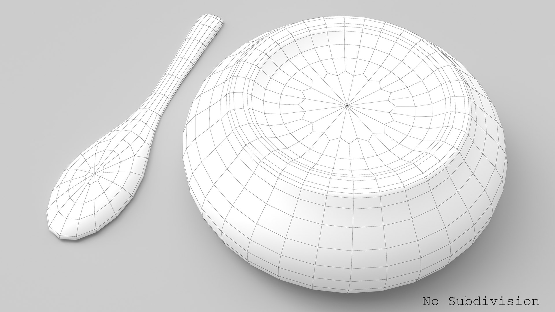 Wooden spoon bowl utensils 3D model TurboSquid 1479302