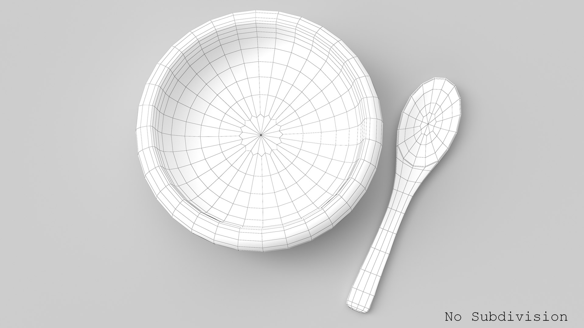 Wooden spoon bowl utensils 3D model TurboSquid 1479302