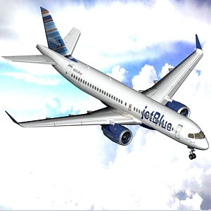 airbus a220 300 series 3D model