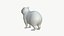 Realistic 3D Capybara Model Game Ready 3D model