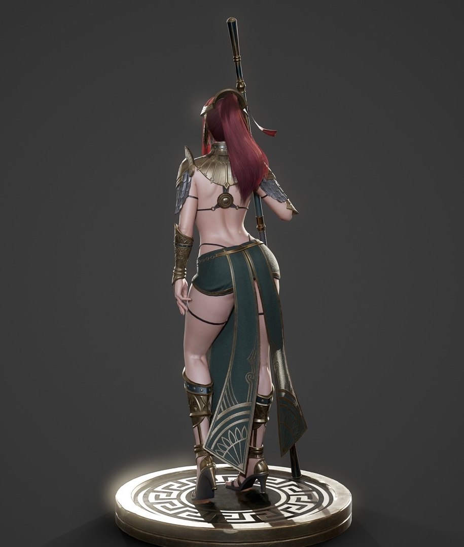 Hyper 3d Female Warrior 3d Turbosquid 2143959