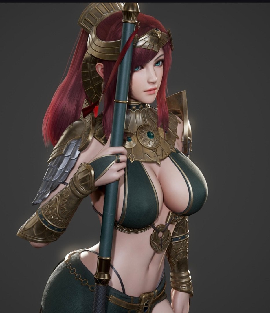 Hyper 3d Female Warrior 3d Turbosquid 2143959