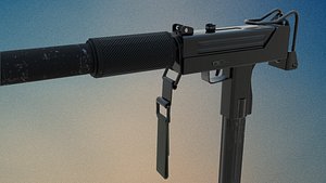 suppressed rigged 3D model