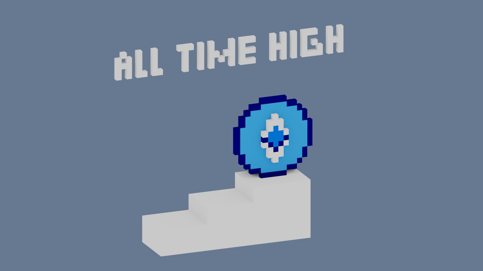 Ethereum All Time High 8 Bit Voxel Art 3D Model - TurboSquid 1840439