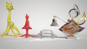 ANIMAL SCULPTURES GLASS
