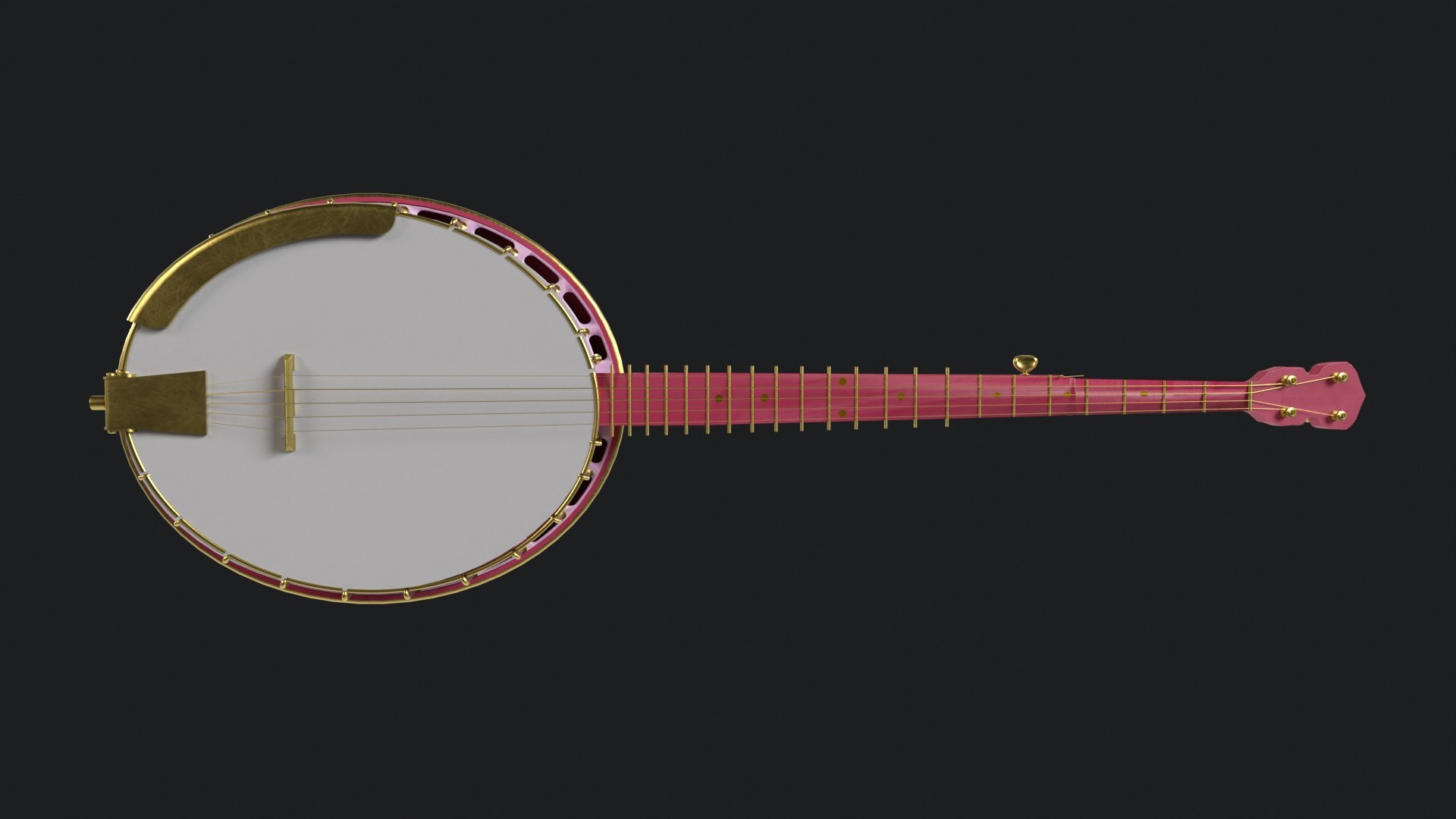 3D Banjo Model - TurboSquid 2350046
