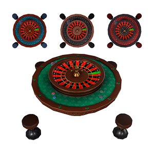 3D model Roulette Table
