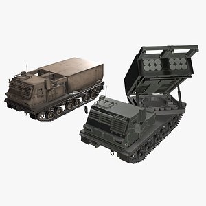 Multiple Launch Rocket System M270 3D