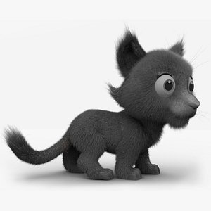 Tiger Fur Cartoon Rigged