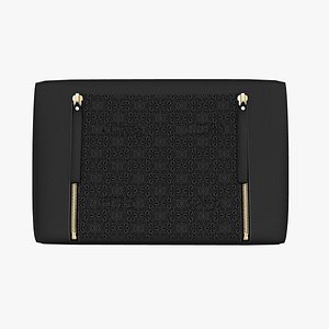 3D Black Zipper Bag