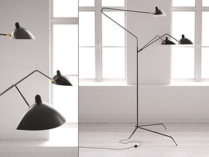 arm floor lamp 3D model