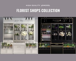 florist shops stores classic 3D model