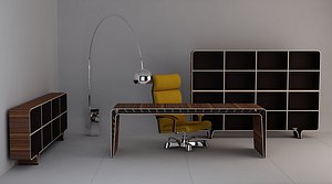 3d mumbai desk model