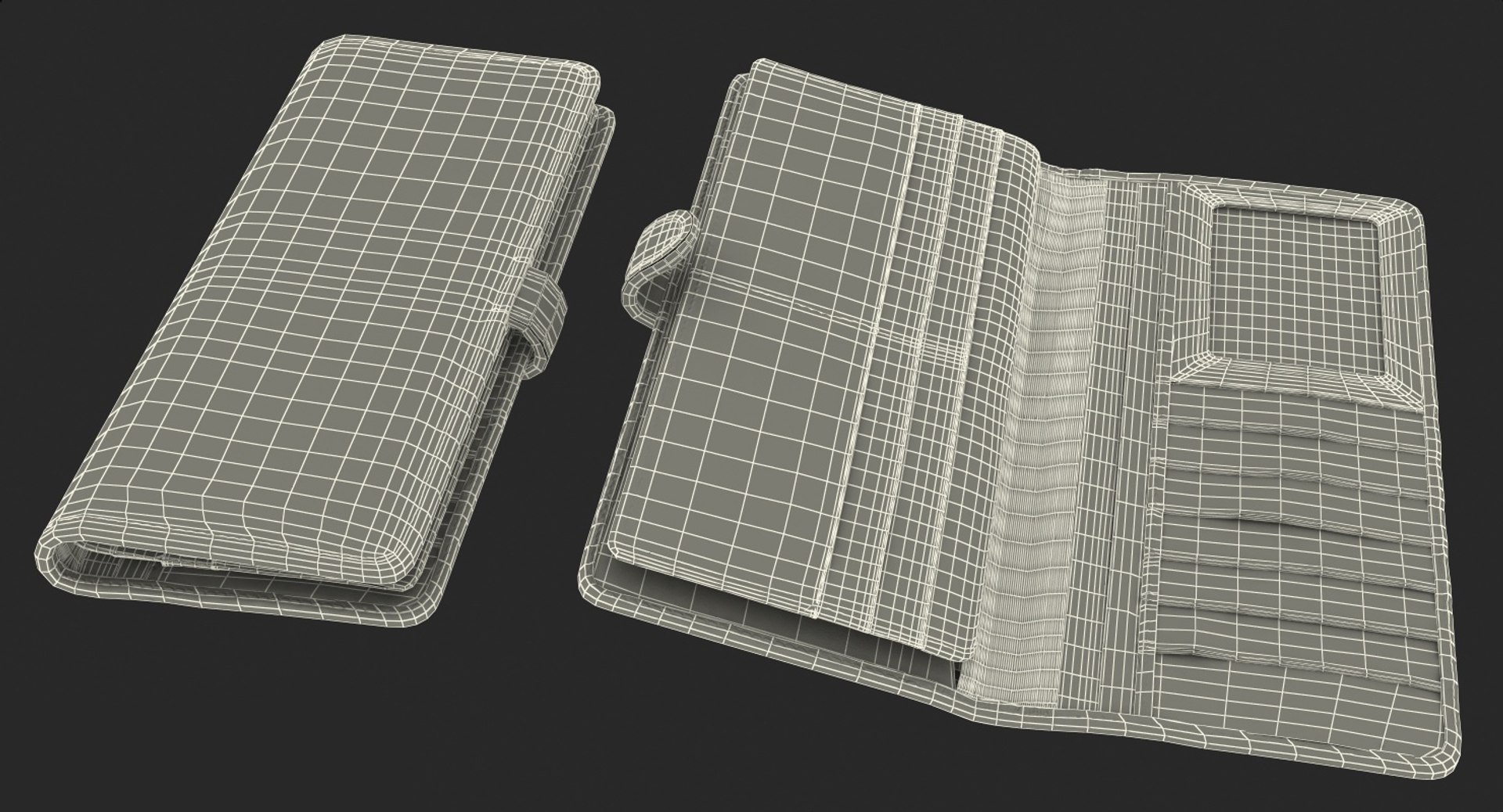 3D wallets design long model - TurboSquid 1297927