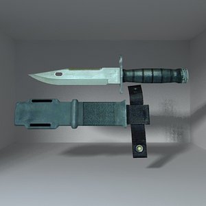 3d model bayonet