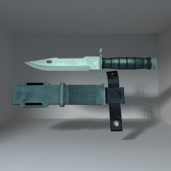 3d model bayonet